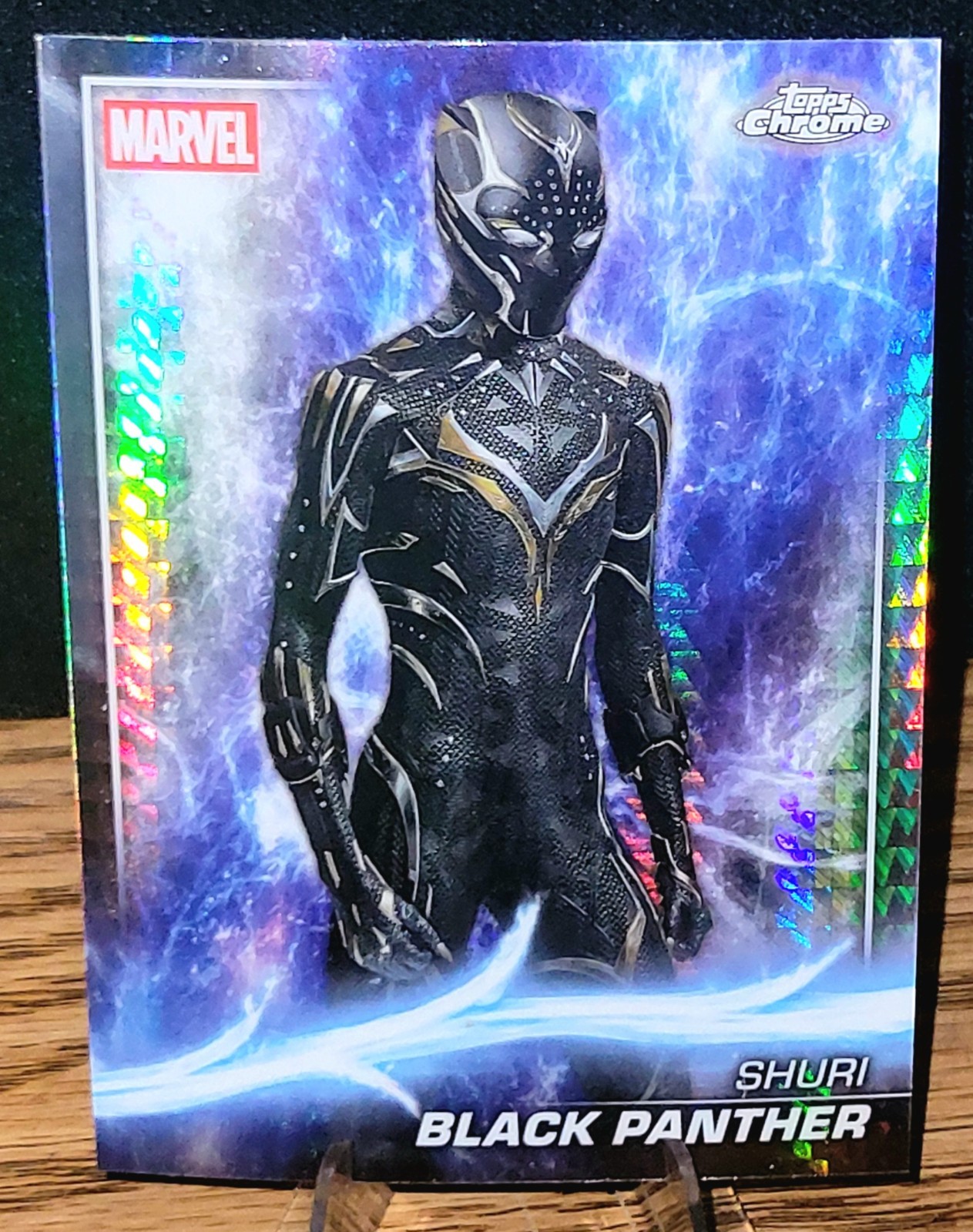 2025 Topps Chrome Marvel Studios Shuri Black Panther Prism Refractor #140