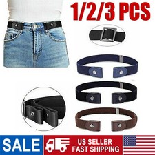 Men Women Buckle-free Elastic Invisible Waist Belt for Jeans No Bulge Hassle