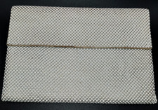 Vintage Whiting  Davis Co White Mesh Clutch Purse made in USA