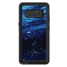 OtterBox Defender for Galaxy Note Choose Model Water Bubbles Blue