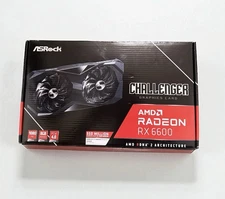 ASRock Challenger D AMD Radeon RX6600 CLD 8G 8GB GDDR6 Graphics Card - New
