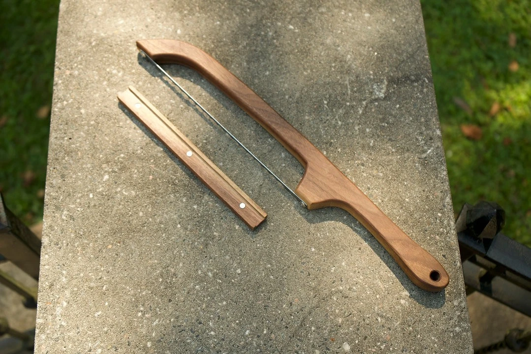 Handcrafted Hardwood Bow Bread Knives with *Magnetic Blade Guard* USA MADE new