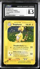 CGC 8.5 NM/MINT+ Ampharos H1/H32 Aquapolis Holo Pokemon Card on eBay