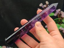 Amethyst 18 sided Vogel Style  Crystal Wand Point C060606