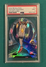 2022 Revolution #10 Anthony Edwards Liftoff Cubic /50 Parallel PSA 9 MINT