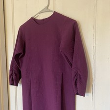 Amish Mennonite Dress 36  Bust/32  Waist Purple Pullover Youth Girls No Cape
