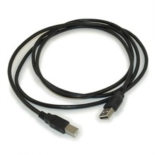 6ft USB 2.0 Certified 480Mbps Type A Male to B Male Cable Black
