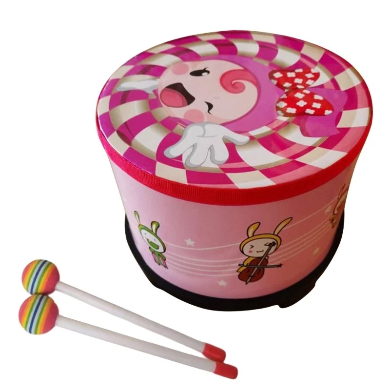 Floor Drum Handheld Percussion Instrument Toy With 2 Mallets Rhythm Drum - Image 3 of 4
