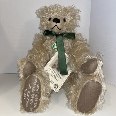 Hermann Millennium Bear Plush Built In Time Capsule Mohair Y2K Limited 853/2000