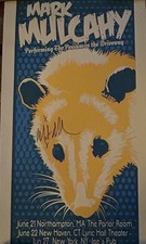 Mark Mulcahy Possum poster 2017. Signed And Autographed! Mark Mulcahy Possum poster 2017. Signed And Autographed!