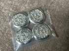 2 oz total Rare lot of 4 THE LION'S MARK: 1/2 oz Scottsdale Silver Button  .999