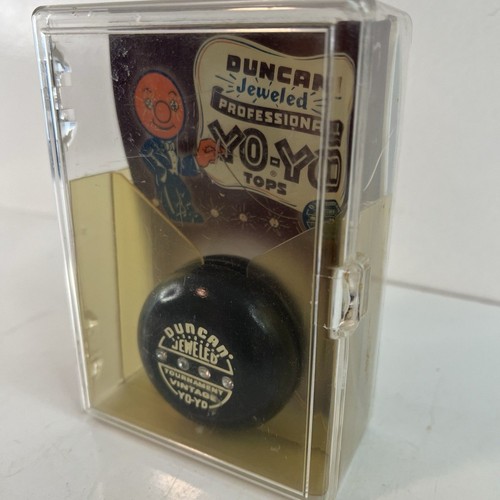 NUOVO VINTAGE Duncan Vintage Jeweled Replica Torneo Yo-Yo Legno con Custodia in Plastica - Foto 4 di 9