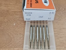 Reiff & Nestor Company (R&N) 2-56 H-2 plug taps. These are high-speed steel taps