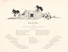 1898 The Indiana University Arbutus Page Delta Tau Delta Fraternity Members