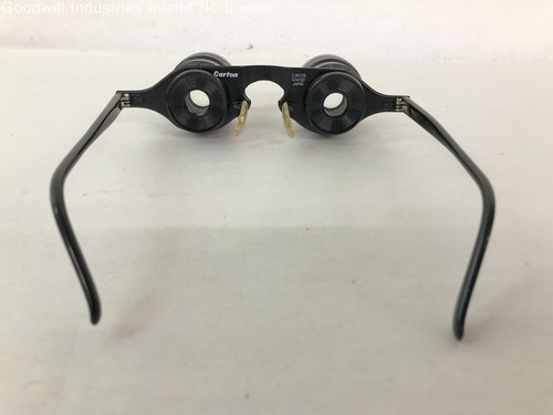 Vintage Carton Black Opera Theater Glasses Japan with Case 2.8 X 28 Coated - Picture 5 of 9