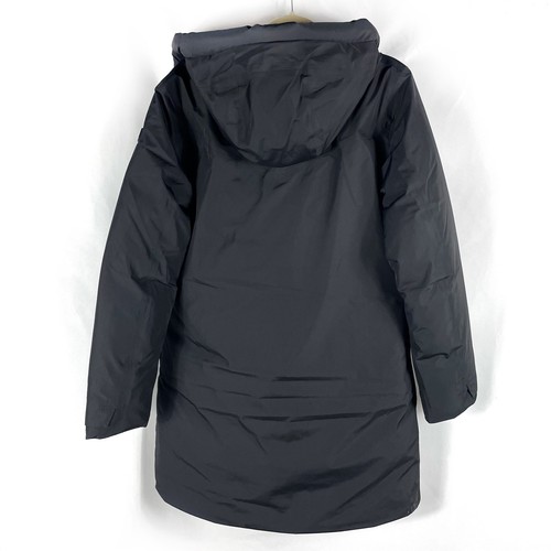 Abrigo de plumón Helly Hansen Bouvet negro con capucha cremallera completa chaqueta de invierno talla L para mujer - Imagen 11 de 15
