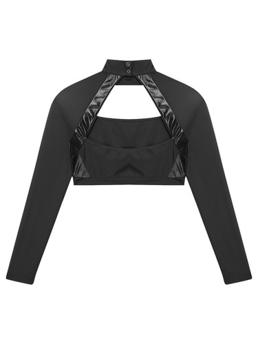 Women Cheer Uniform Tops Night Club Crop Top Rhinestone Cheerleader Costume - Picture 74 of 87