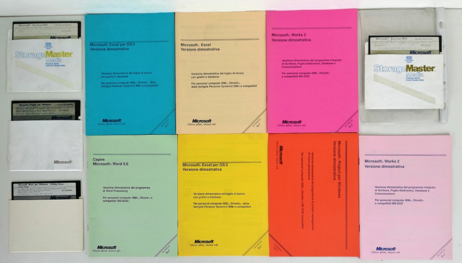 MICROSOFT 5.0 - DEMO VERSION - 4 DISCS + MANUALS - SOFTWARE - RARE | eBay