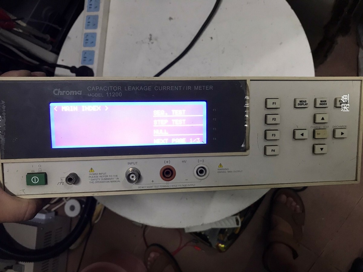 Chroma MODEL 11200 Capacitor Leakage Current / IR Meter SHIP