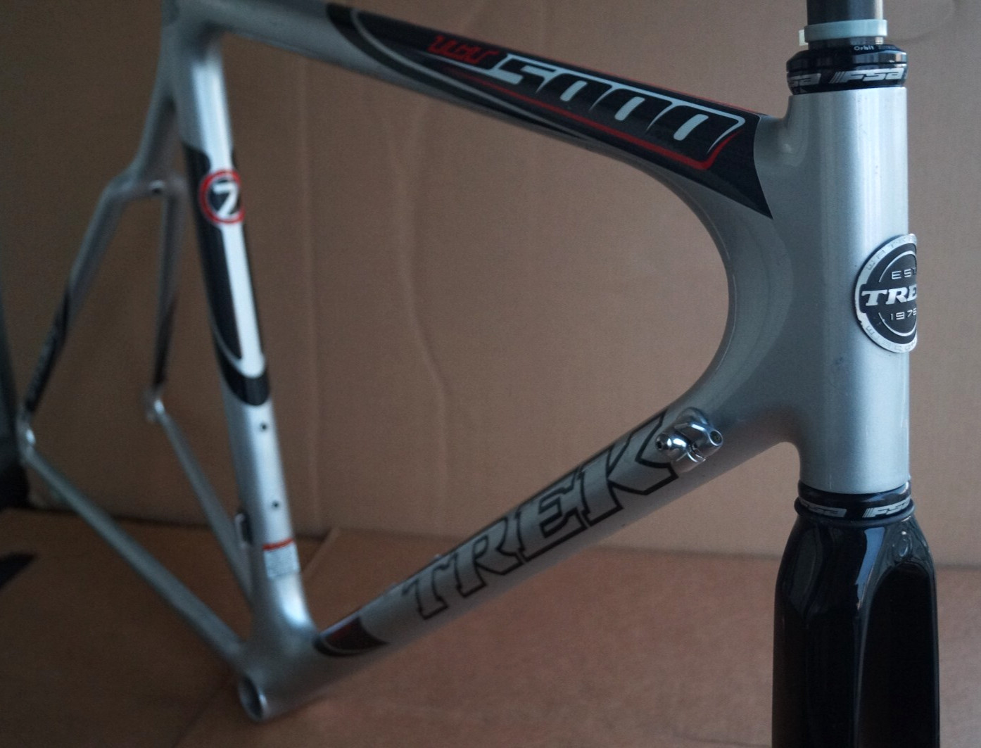 2007 Trek TCT 5000 Road 700c Carbon Frame Set 60cm L/XL New Fork Rim Brakes