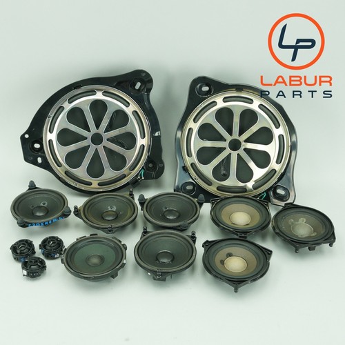 W205 15-20 Mercedes C Class Dashboard Sub Woofer & Door Speaker Set of 13 BX234 - Picture 1 of 12