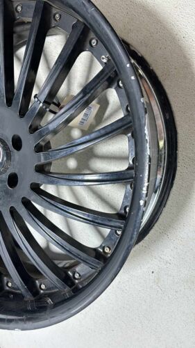 Lexani 22x10.R 22" Inch Genuine Customizable 5-Spoke Forged Wheel Rim Black 4030 - Picture 6 of 15