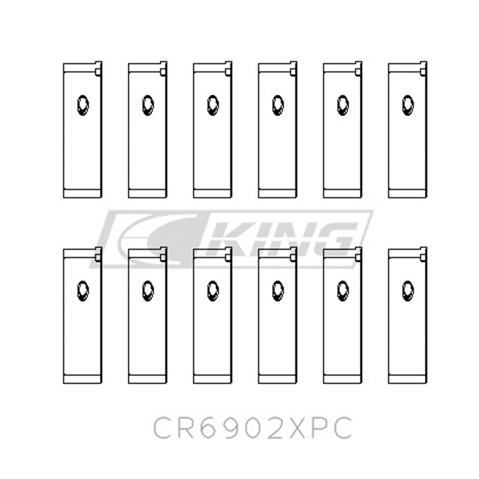 Connecting Rod Bearing Set .010 Oversize For Mitsubishi 2.0L 4G94 SOHC Engine (1999+)