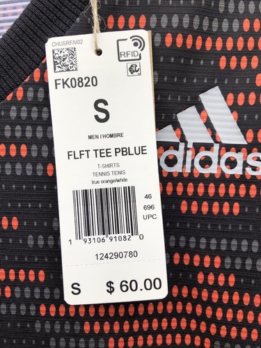 Adidas Men\u0026#039;s S FreeLift Primeblue Tennis Tee Shirt True Orange NEW! |  eBay