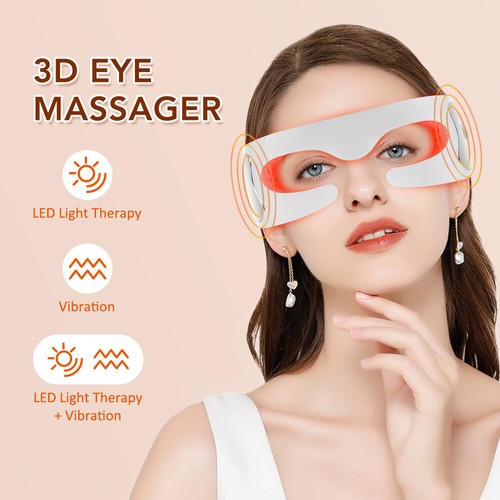 Masajeador de ojos 3D, dispositivo de belleza para ojeras, hinchazón y reducción de arrugas - Imagen 4 de 20