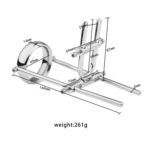 Metal Testicle Ball Stretcher Scrotum Cock Penis Stretching Adjustable Device SM - Picture 15 of 20