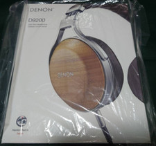 Denon AH-D9200 Bamboo Over-Ear Premium Headphones Hi-Res Dynamic Overhead Beige