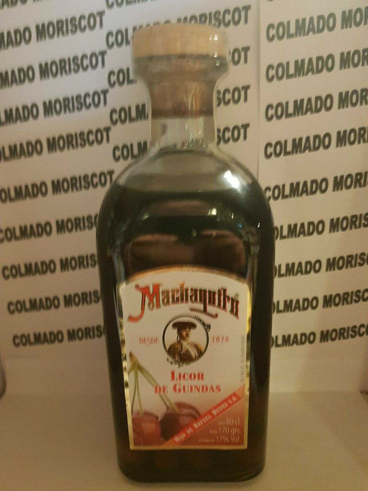 MACHAQUITO LICOR DE GUINDAS 17% 80cl 800ml 0,8L CHERRY LIQUEUR SPAIN CHERRIES
