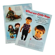Vintage Little Boy Dolls History Article 7 Pages with Photos