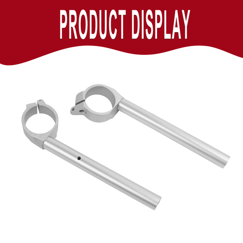 For Yamaha YZF R7 YZF-R7 2022-2024 2023 Clip-ons Handlebars Handle Bars Silver - Picture 5 of 9