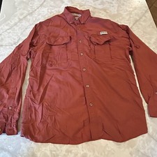 Magellan Men's Fish Gear Shirt Laguna Madre Relaxed Fit, Long Sleeve, Size Med