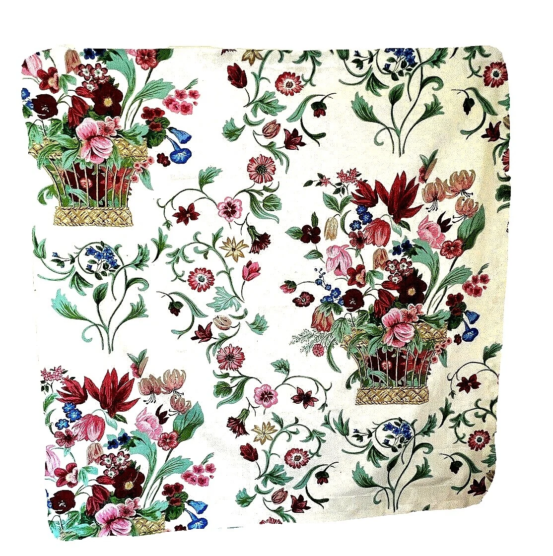 Linen Floral Antique/Vintage Craft Fabrics