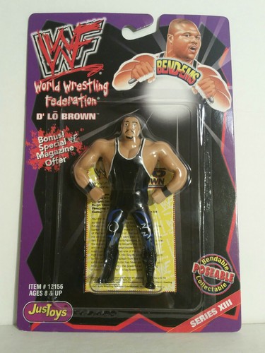 NEW WWF BEND-EMS D'LO BROWN SERIES XV111 ACTION FI...