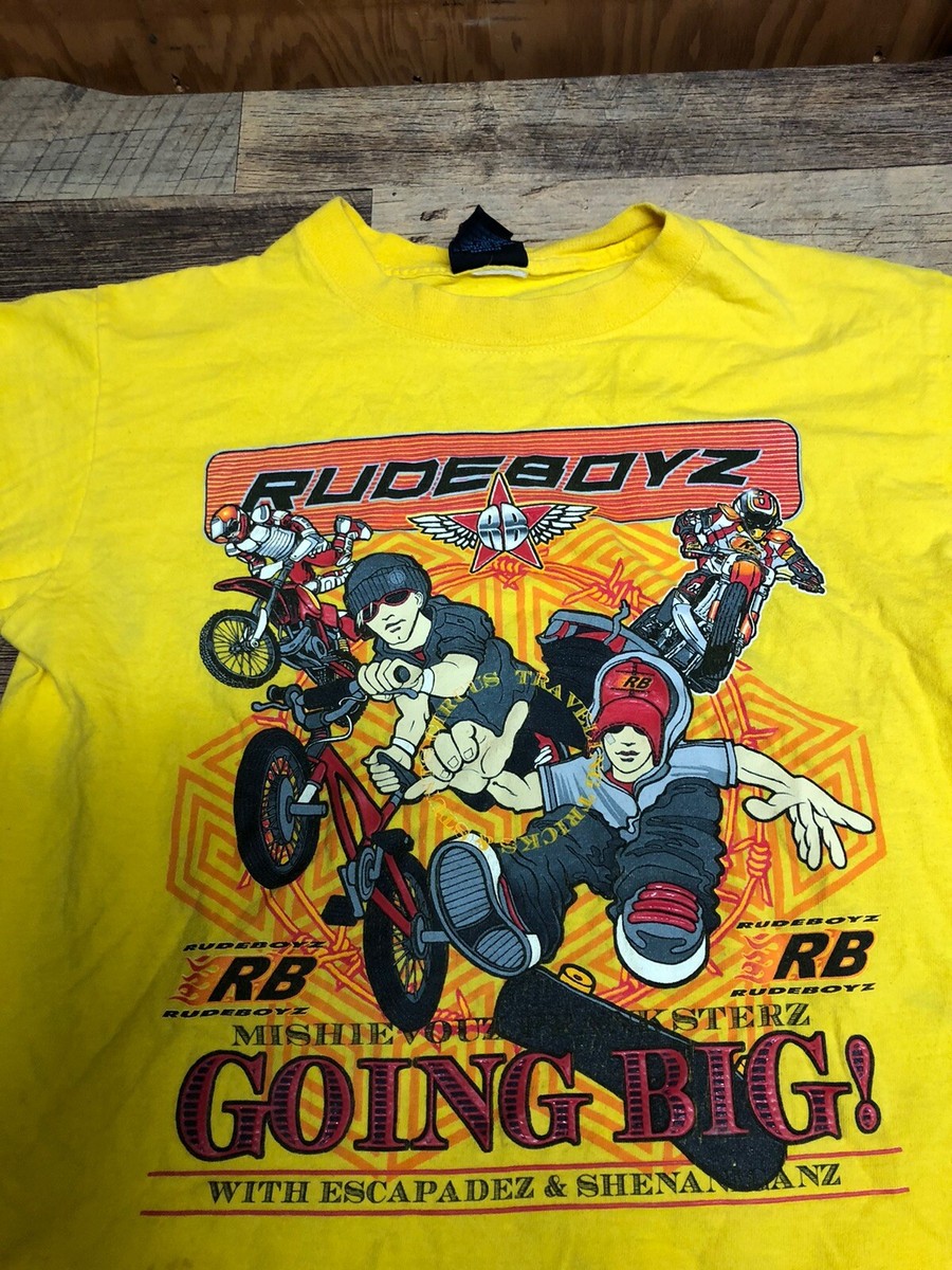 Rudeboyz Youth Large Graphic T Shirt Vintage Y2K | eBay