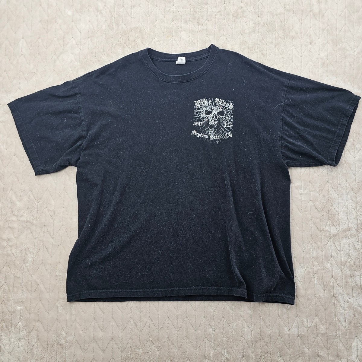 Bike Week Shirt Mens 2XL Daytona Beach Y2K Skull Grunge