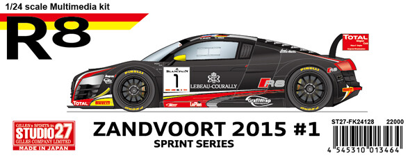 STUDIO27 Original kit 】1/24 Audi R8 Ultra #1 Zandvoort 2015 STUDIO27 Original kit 】1/24 Audi R8 Ultra #1 Zandvoort 2015