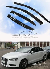 For Audi A3 4D Sedan 13-20 out channel Window Visor Vent Sun Shade Rain Guard