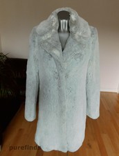 Paul & Joe Paris Faux Fur Coat In Light Grey Size 36 Uk 8 New Without Tag