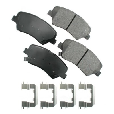 Front Premium Ceramic Disc Brake Pad Set Akebono For Hyundai SantaFe Kia Sorento