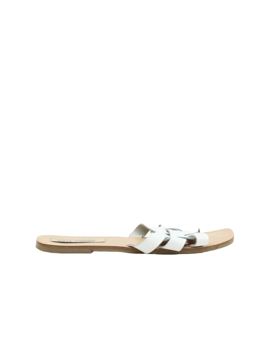 Steve madden hotsell white sandals