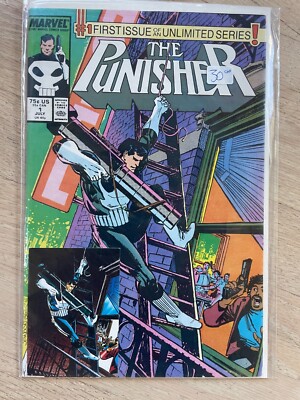 The Punisher 1 Marvel Comics First Issue Of An Unlimited