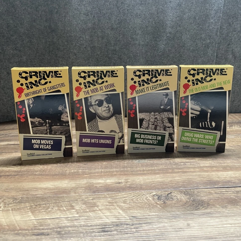 Crime Inc. HBO VHS Box Set of 7 Mobsters Mafia Organized Crime Documentary - Image 4 of 4