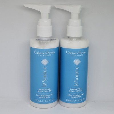 Crabtree & Evelyn La Source Body Lotion with Pump 4oz each Lot of 2 New