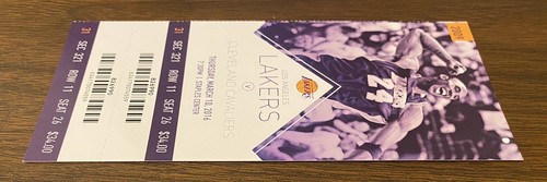 KOBE BRYANT vs LEBRON JAMES AUTHENTIC LAST FINAL FULL GAME TICKET 03-10-2016 - Picture 6 of 12