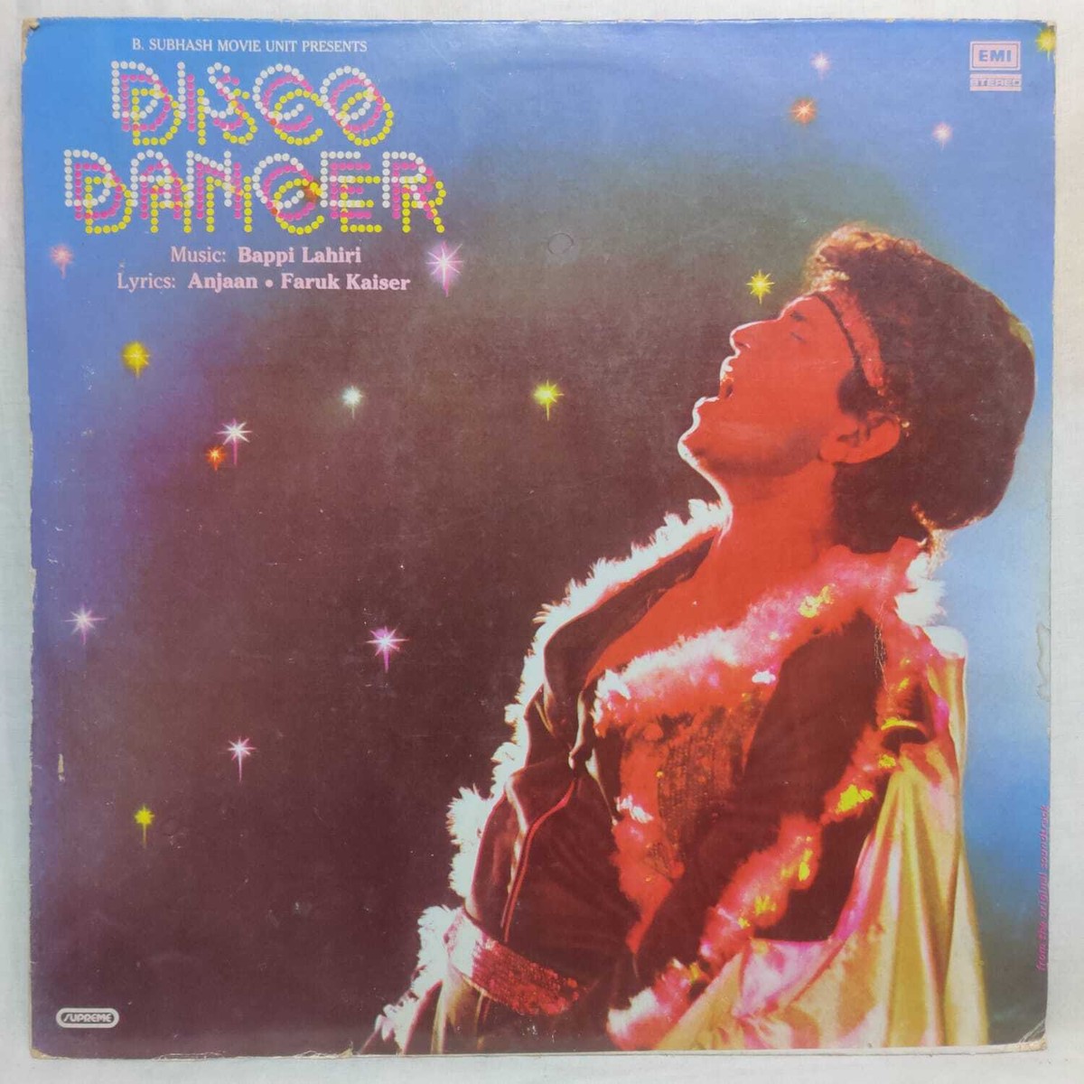 Disco Dancer LP Record Music Bappi Lahiri Rare Bollywood Vinyl