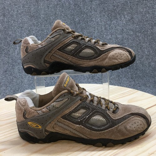 Hi Tec Hiking Shoes Womens 9.5 Brown Suede Round Toe Lace Up Comfort Low - 第 1/18 張圖片